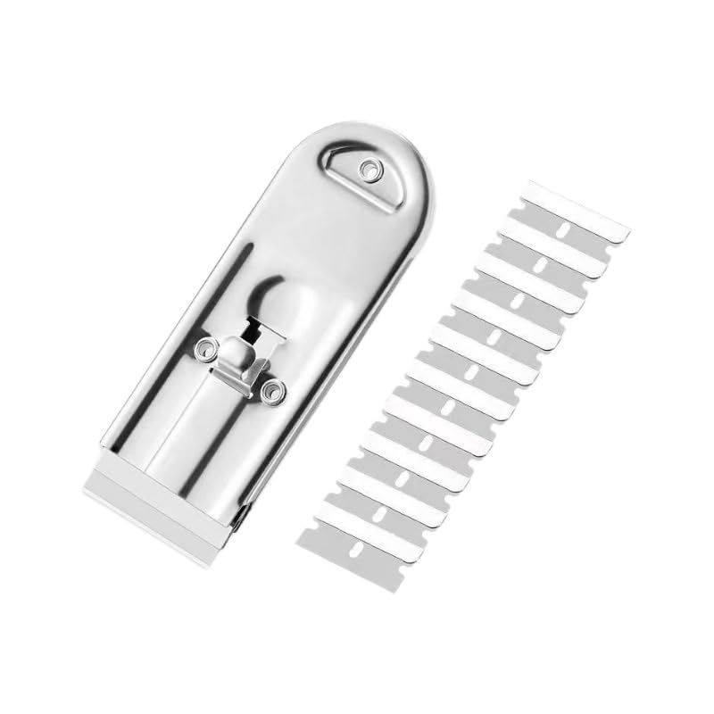 Serplex® Razor Blade Scraper with 10 Extra Replacement Blades,Long Handled Scraper Tool Razor Remover for Cleaning Sticker,Paint Caulk from Window Car Glass Windshield Stove Serplex® Razor Blade Scraper with 10 Extra Replacement Blades,Long Handled Scraper Tool Razor Remover for Cleaning Sticker,Paint Caulk from Window Car Glass Windshield Stove